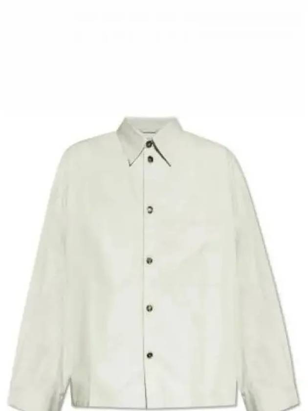 Bottega Veneta Cotton Silk Long Sleeve Shirt Cloud