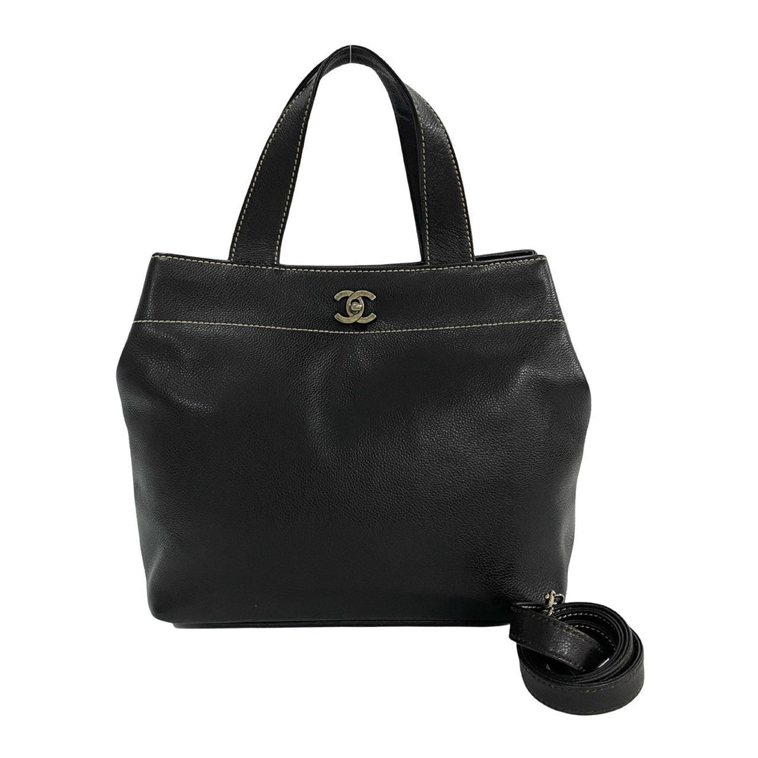 Chanel Coco Mark Caviar 2way Shoulder Bag