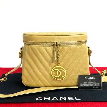 Chanel V Stitch Caviar Shoulder Bag