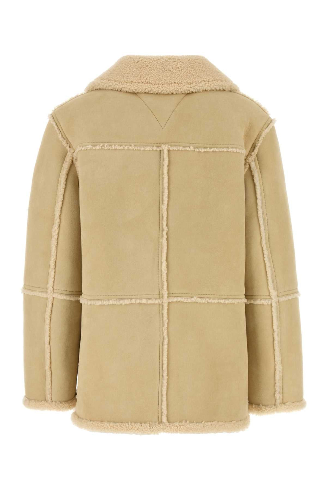 BOTTEGA VENETA Cream Shearling Jacket for Women - FW24 Collection