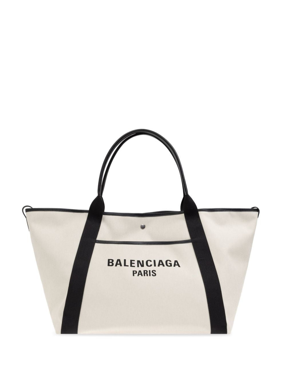 BALENCIAGA Large Canvas Biarritz Shopping Handbag