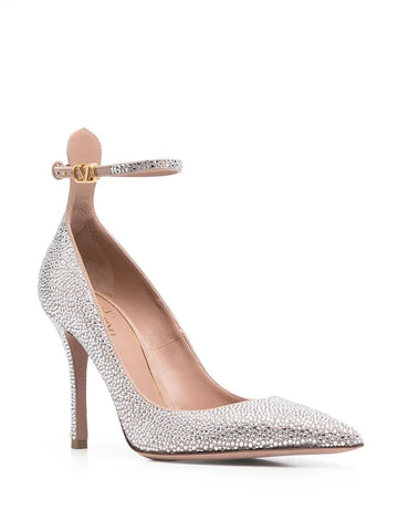 Valentino 105Mm Rhinestone-Embellished Heels