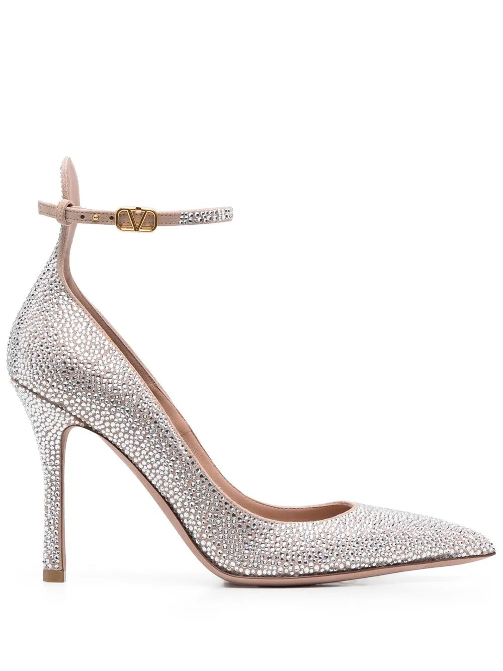 Valentino 105Mm Rhinestone-Embellished Heels