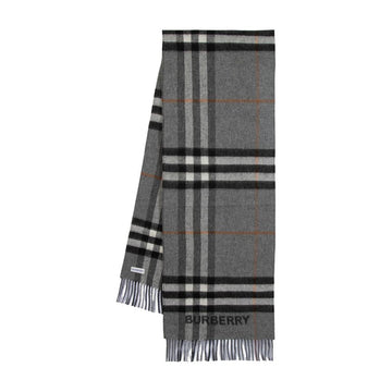 BURBERRY Giant Check Pattern Cashmere Scarf