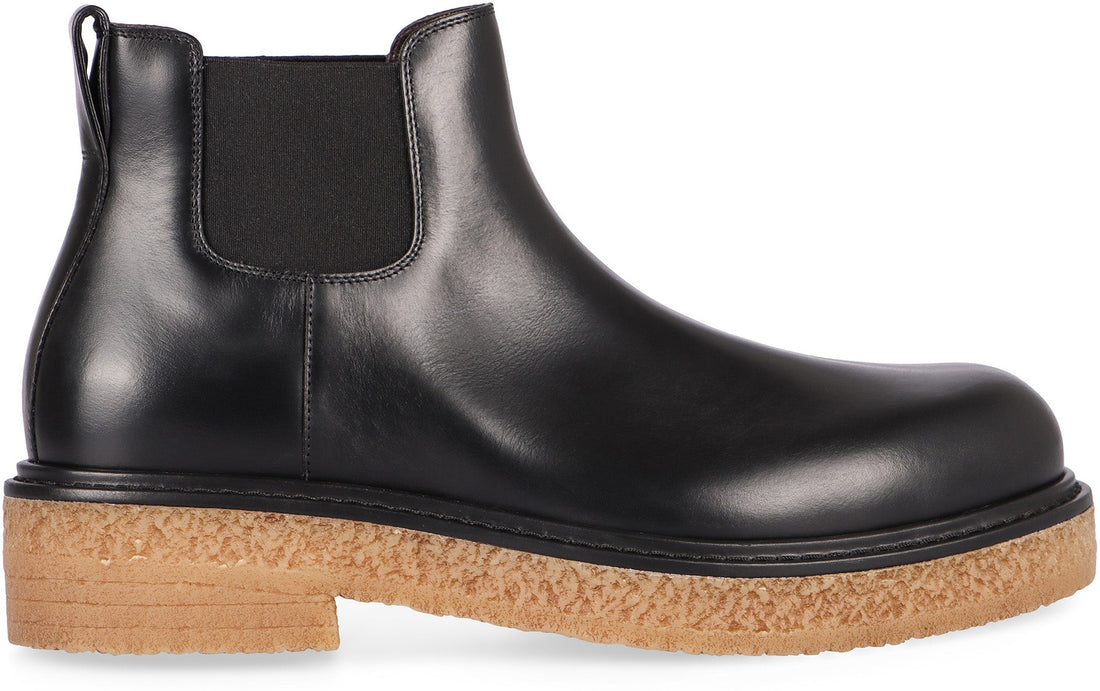 BOTTEGA VENETA Leather Haddock Ankle Boots for Men