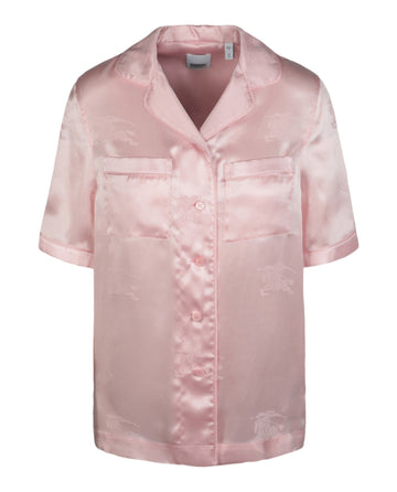 Burberry Womens EKD Jacquard Silk Shirt
