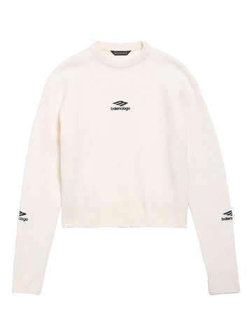 BALENCIAGA Wool Knit Ski Crewneck for Women - SS25