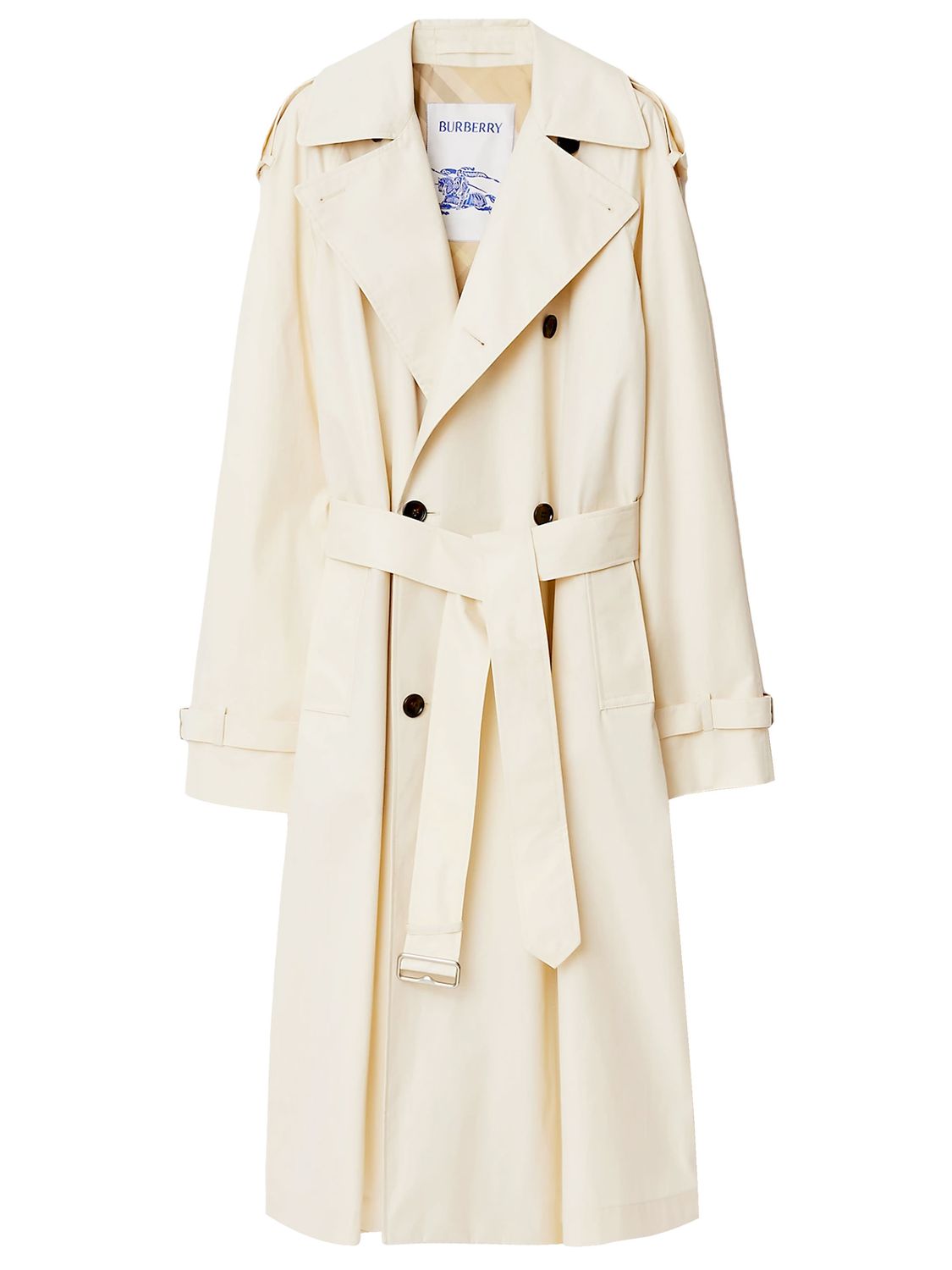BURBERRY Cotton Double-Breasted Trenchcoat for Women - Mini Length