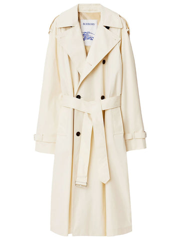 BURBERRY Cotton Double-Breasted Trenchcoat for Women - Mini Length