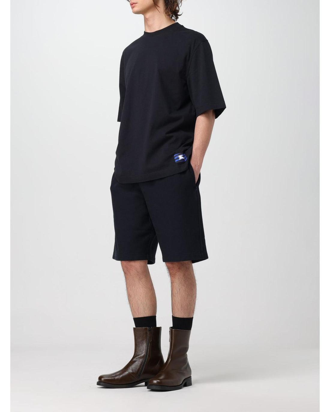 Burberry Relaxed Fit Sweatshorts Men Black Shorts