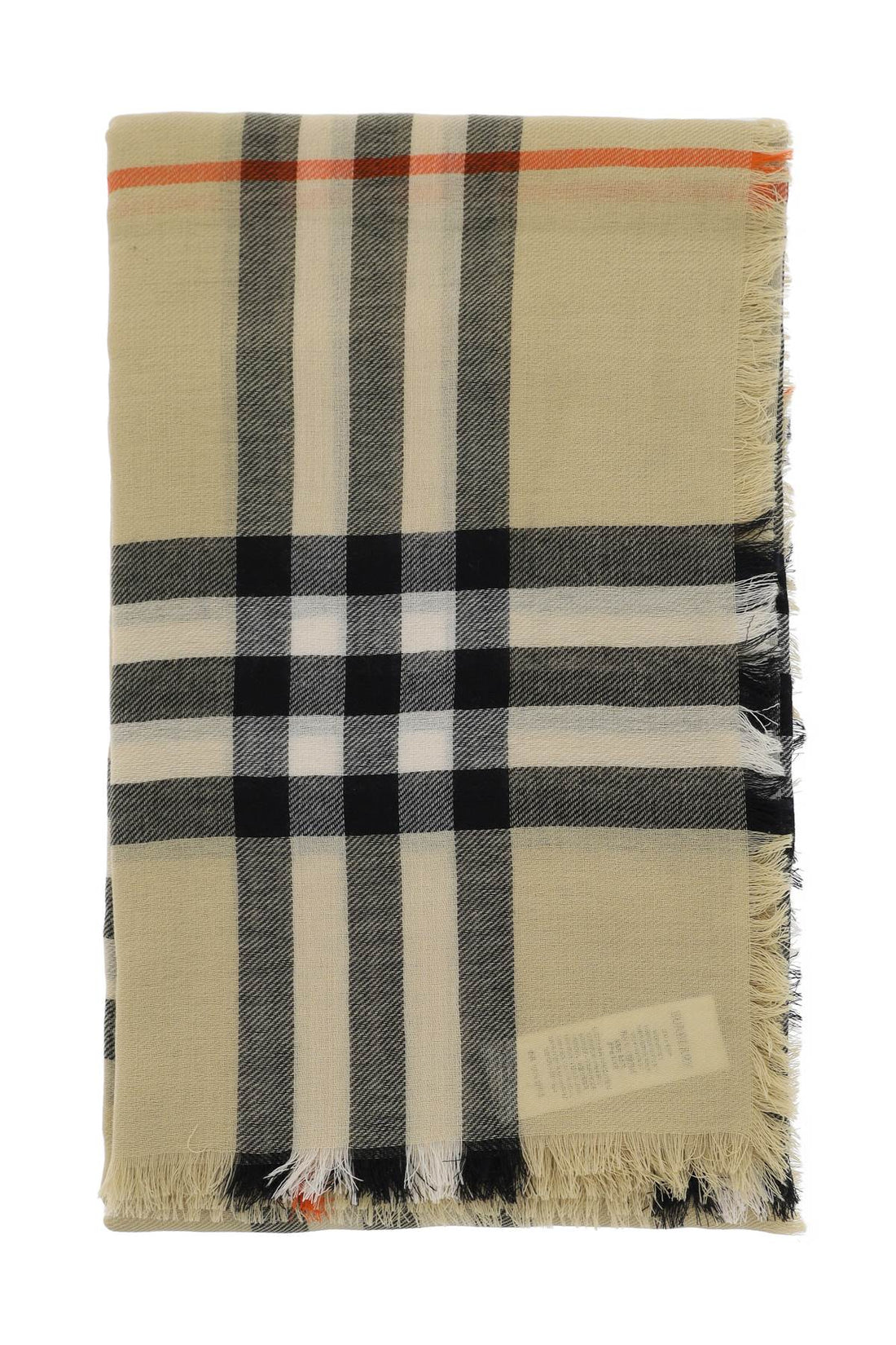 BURBERRY Giant Check Wool Scarf for Men