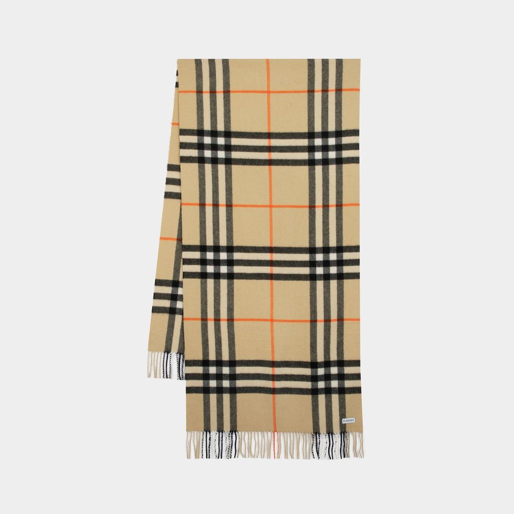 BURBERRY Giant Check Scarf - Unisex