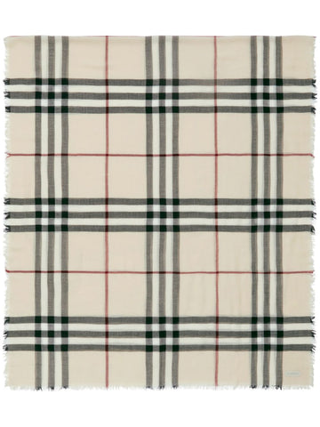 BURBERRY Giant Check Wool Scarf - Long Length