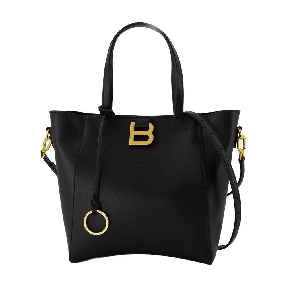BALENCIAGA Mini Hourglass Soft Shopper Handbag