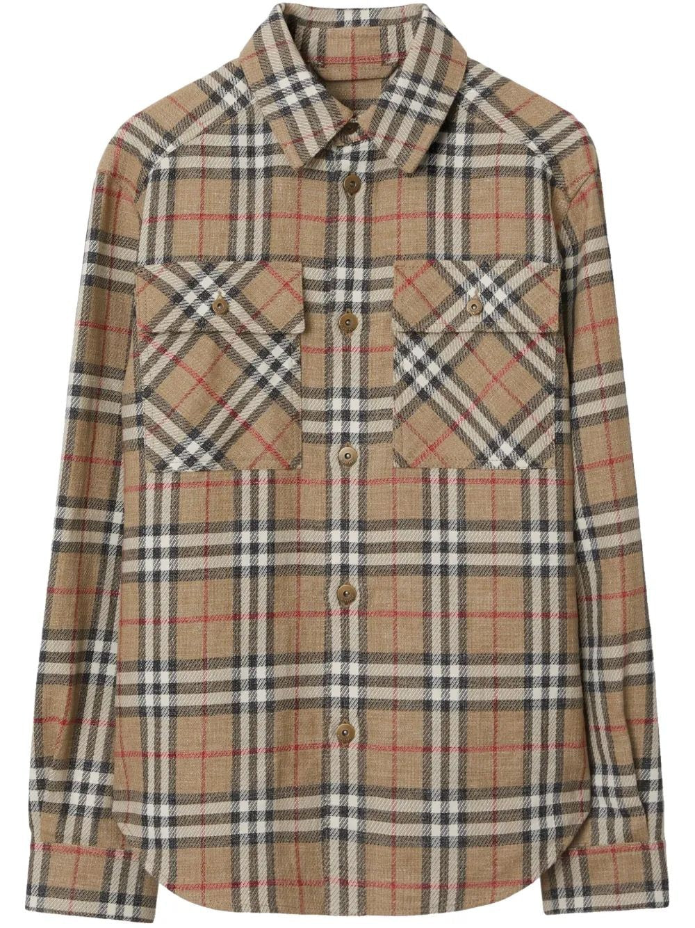 BURBERRY Checkered Design Cotton Shirt