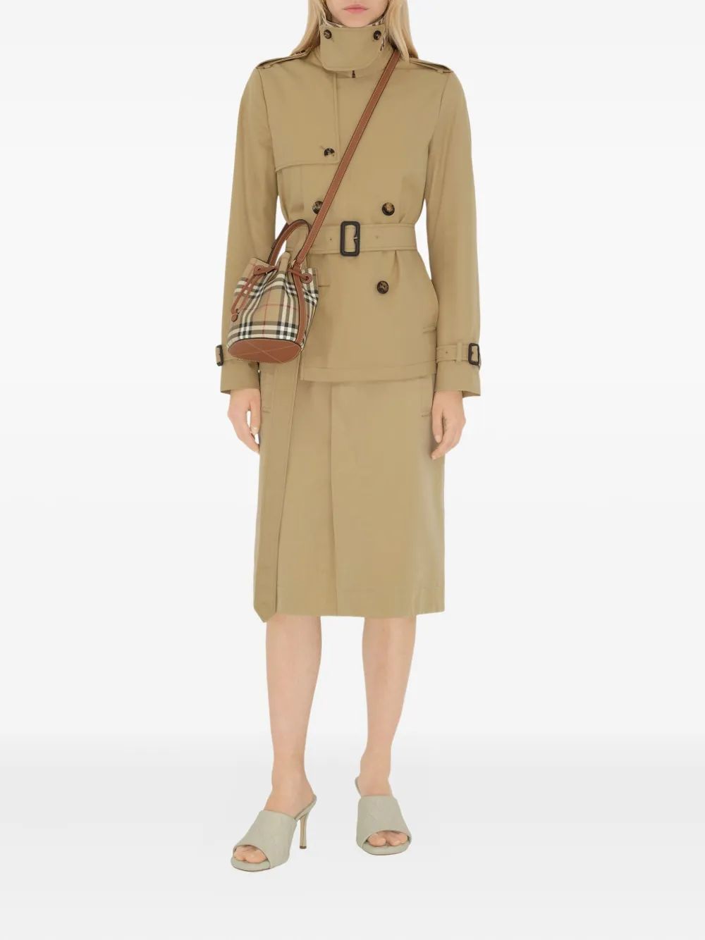 BURBERRY Mini Drawstring Crossbody Bag