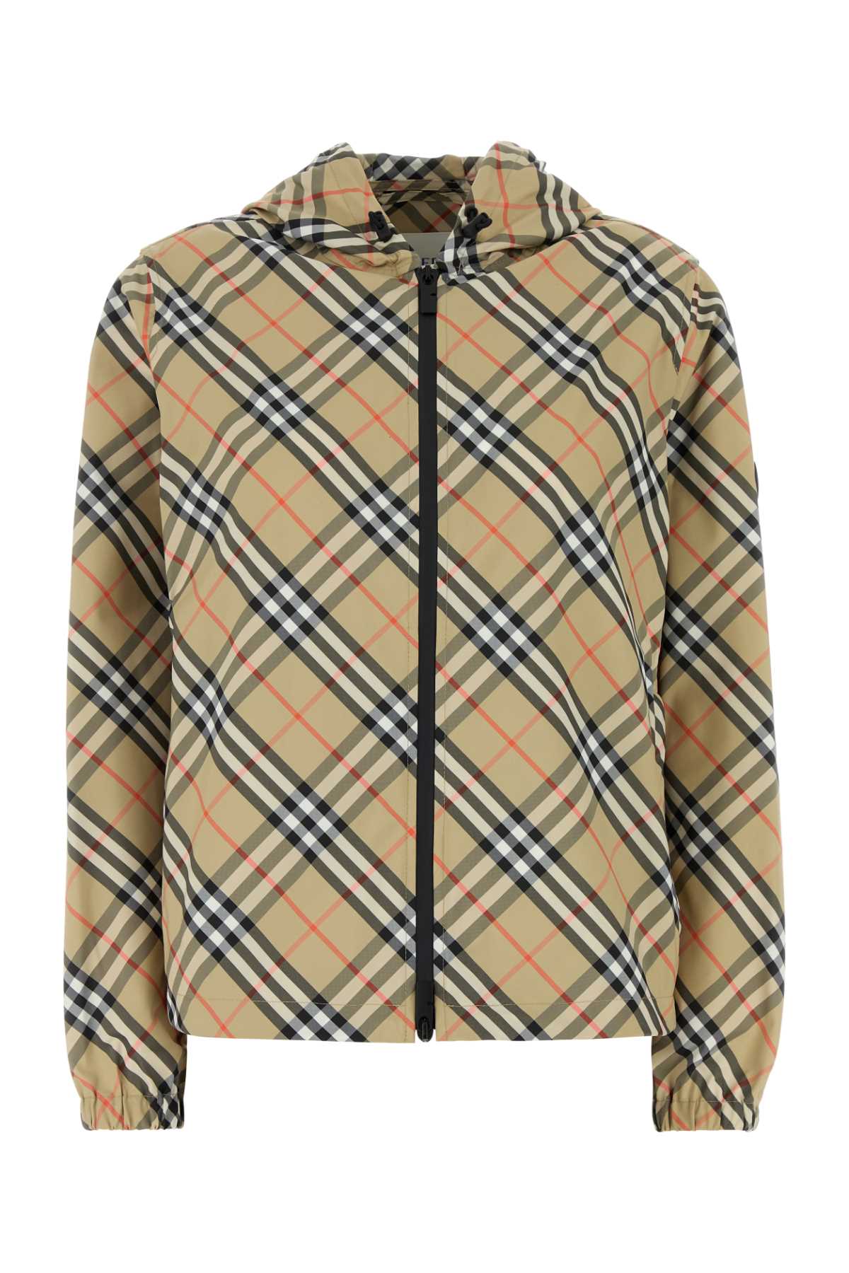 BURBERRY Checked Windbreaker Jacket for Women - FW25 Style