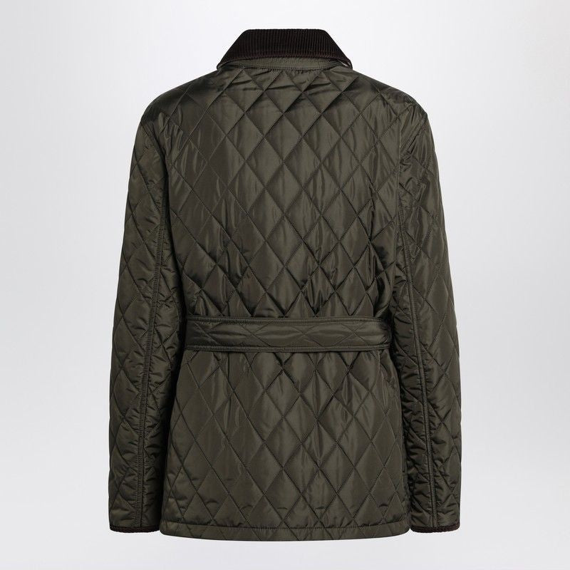 BURBERRY Quilted Nylon Jacket with Velvet Collar for Women