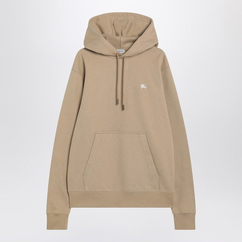 BURBERRY Knight Stamp Hoodie with Drawstring Hood for Men