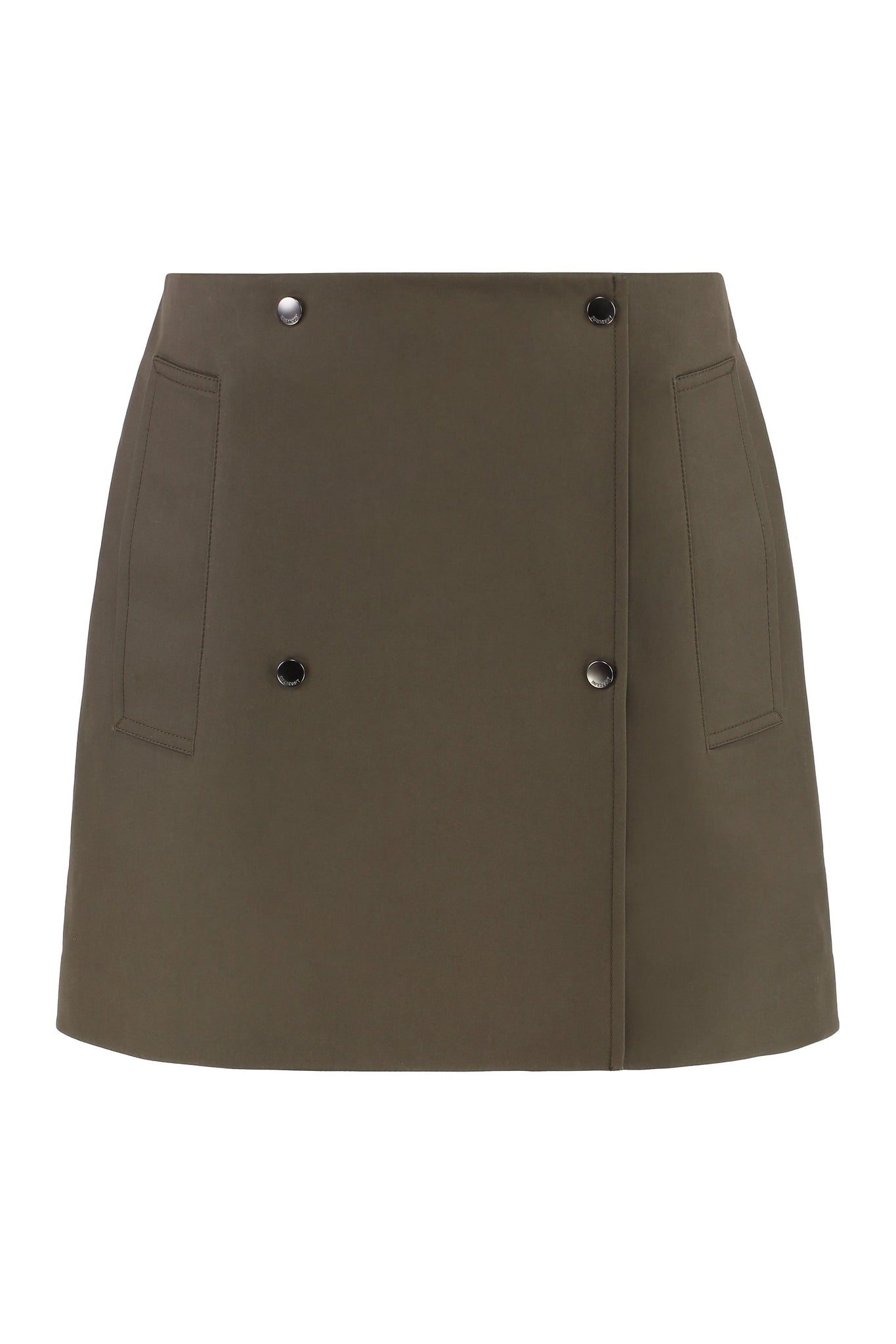 BURBERRY Cotton Mini Skirt with Side Pockets