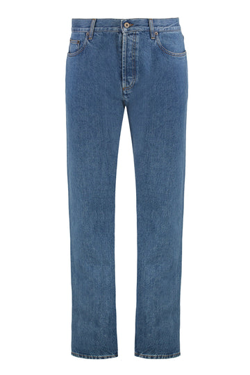 BURBERRY Slim Fit 5-Pocket Denim Jeans for Men