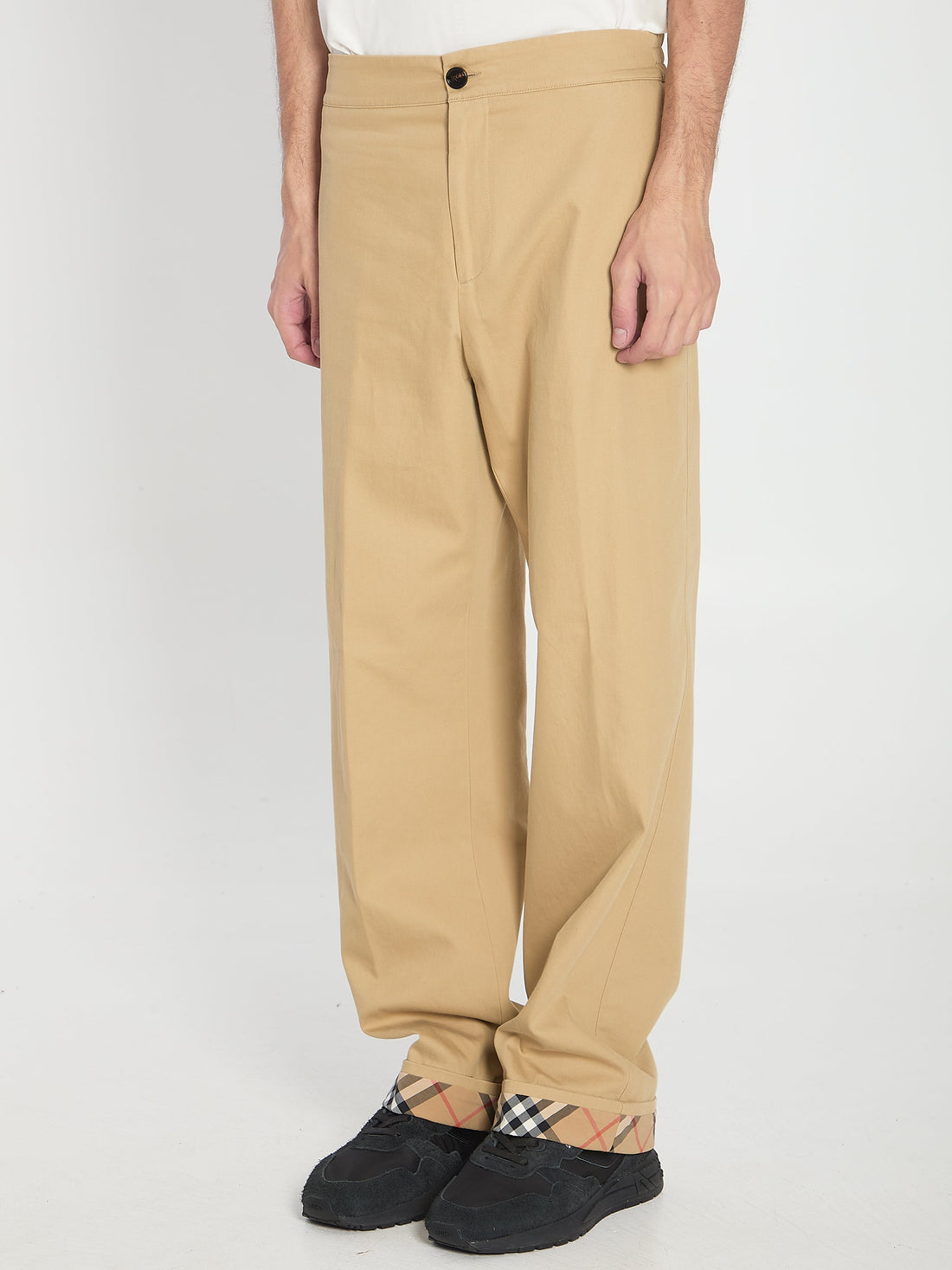 BURBERRY Men's Trousers with Elastic Band - Regular Fit