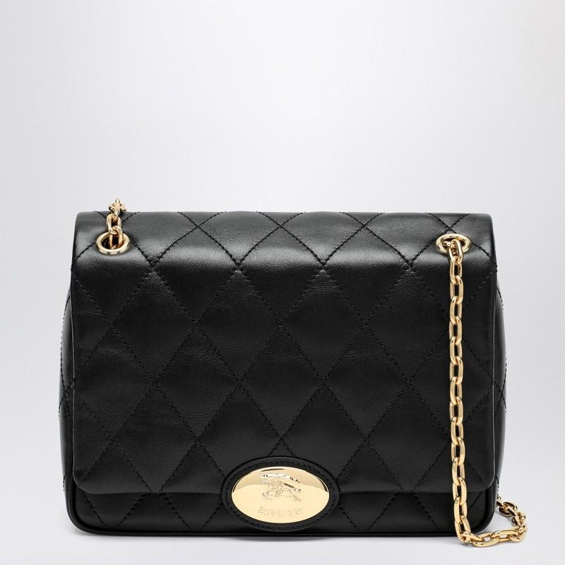 BURBERRY Large Quilted Leather Shoulder Handbag
