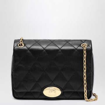 BURBERRY Large Quilted Leather Shoulder Handbag