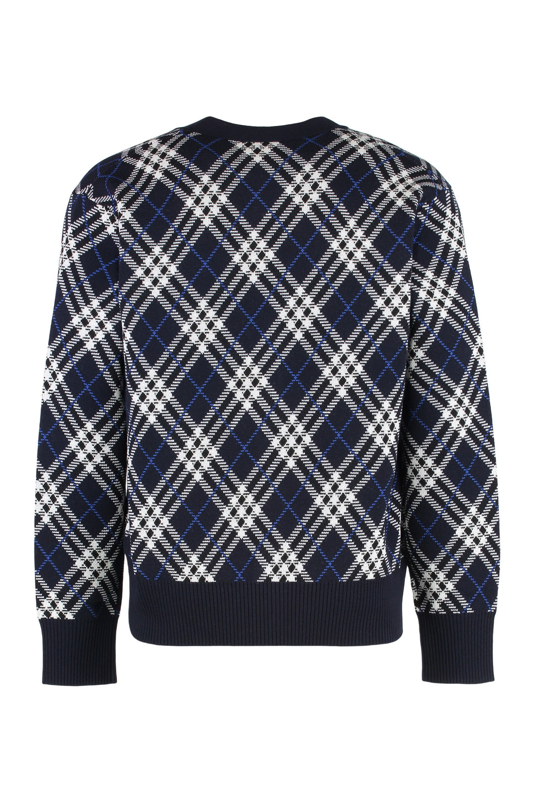 BURBERRY Wool Cardigan with Vintage Check Print