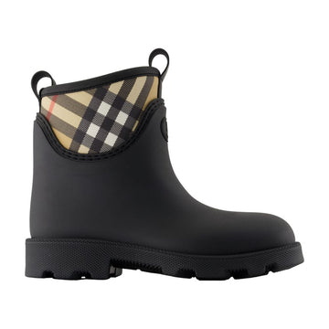 BURBERRY Mini Stamp Low Ankle Boots