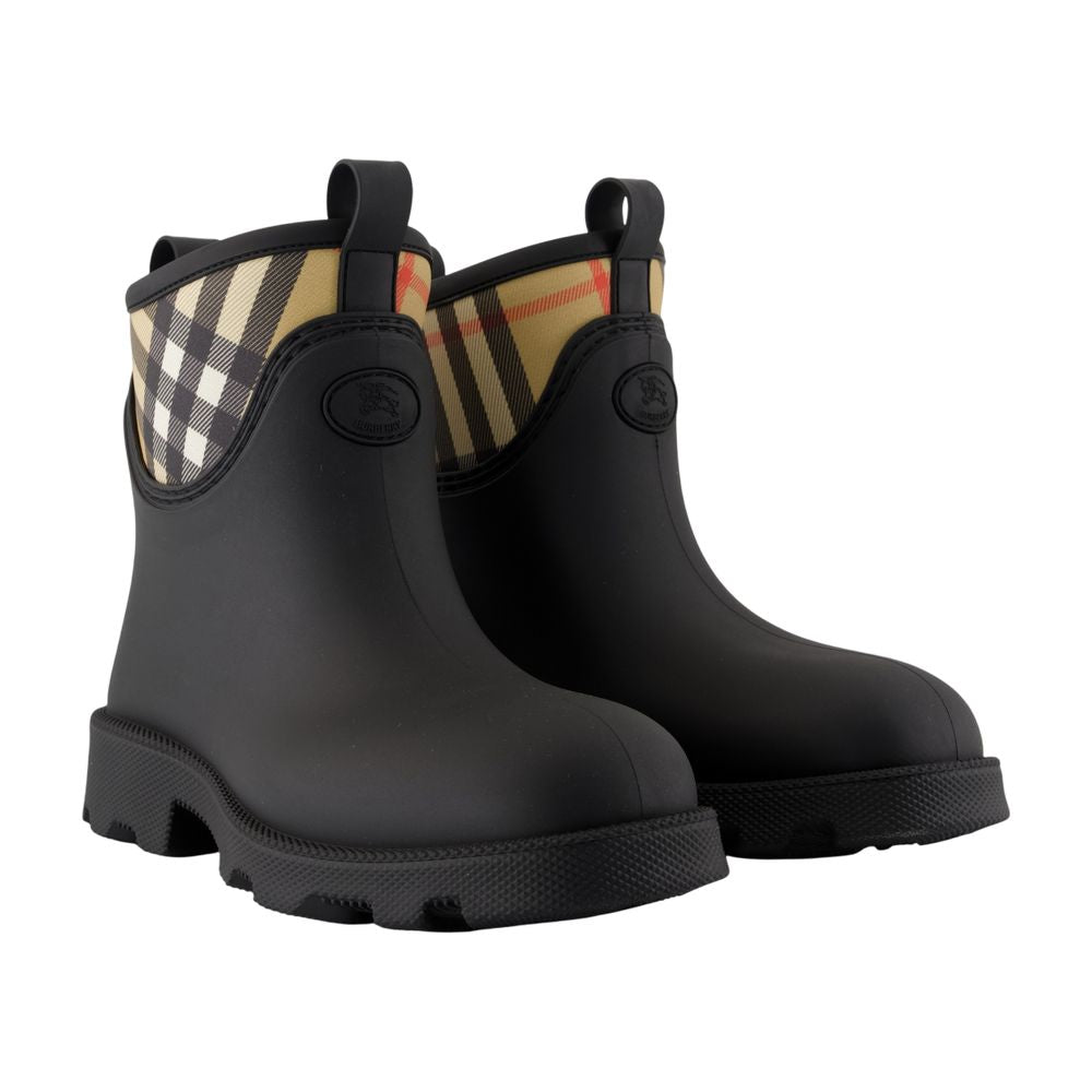 BURBERRY Mini Stamp Low Ankle Boots