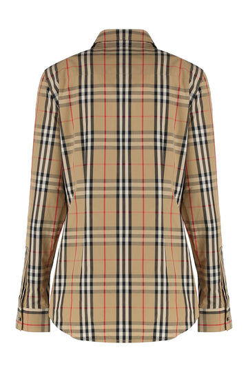 BURBERRY Vintage Check Print Cotton Shirt for Women