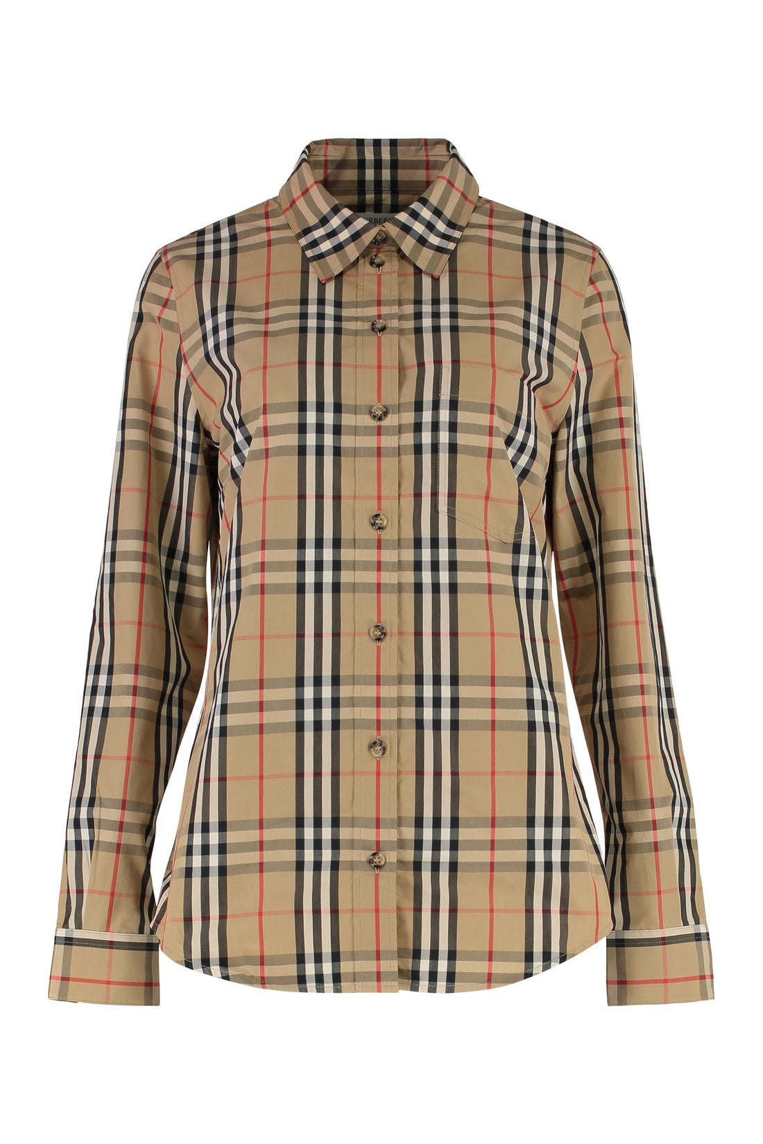 BURBERRY Vintage Check Print Cotton Shirt for Women