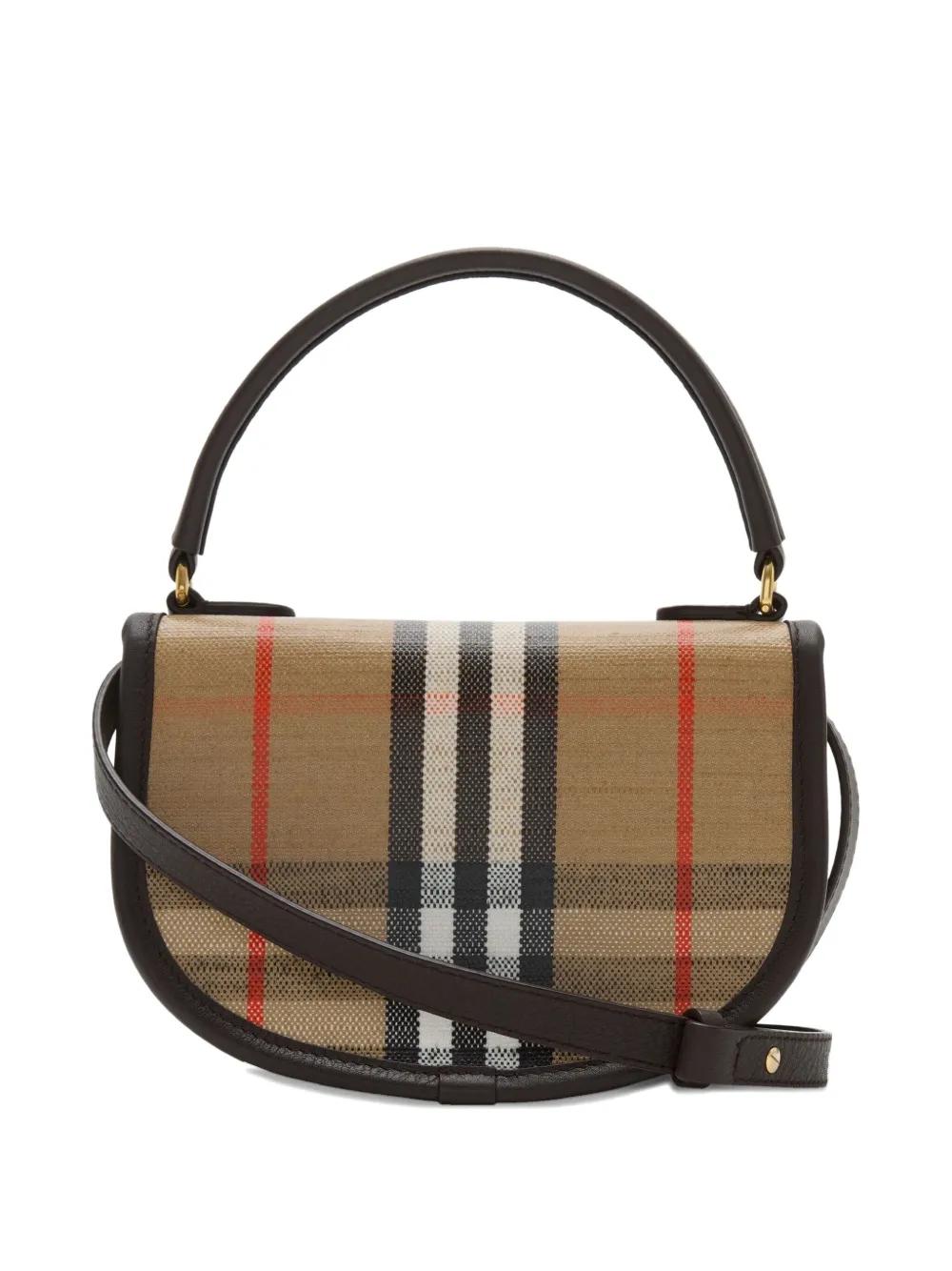 BURBERRY Mini Handbag with Textured Fabric