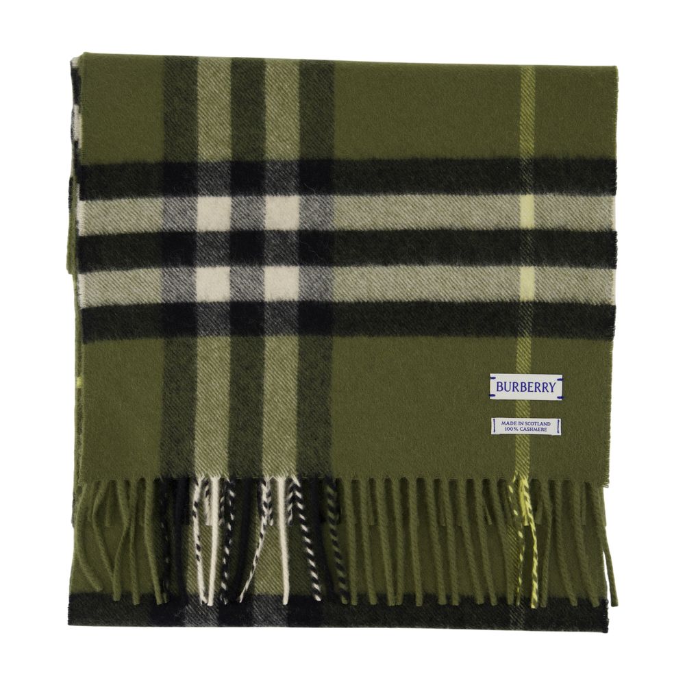 BURBERRY Giant Check Cashmere Scarf