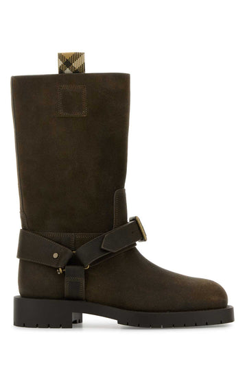 BURBERRY Suede Saddle Boots for Women - FW25