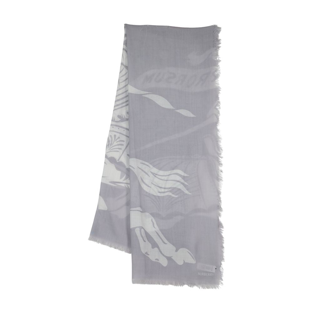 BURBERRY Large Wool Scarf for All Seasons