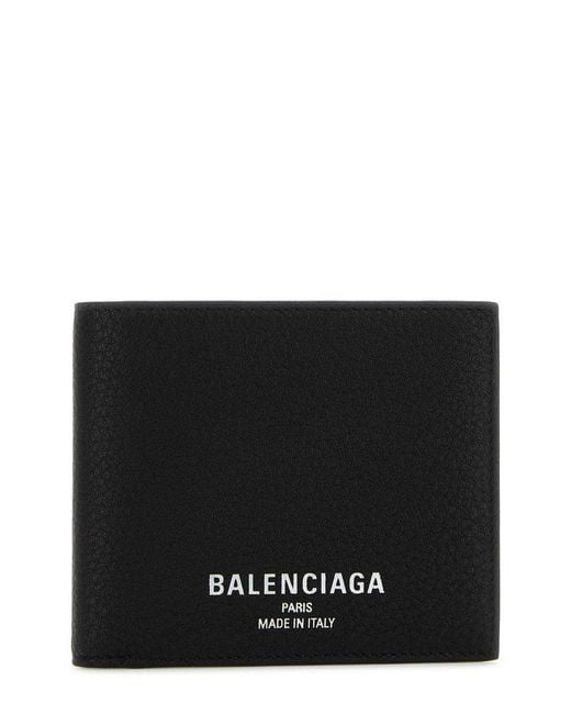 BALENCIAGA Mini Leather Wallet with Multiple Compartments