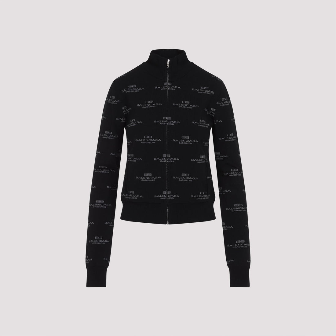 BALENCIAGA All-Over Zip-Up Cardigan