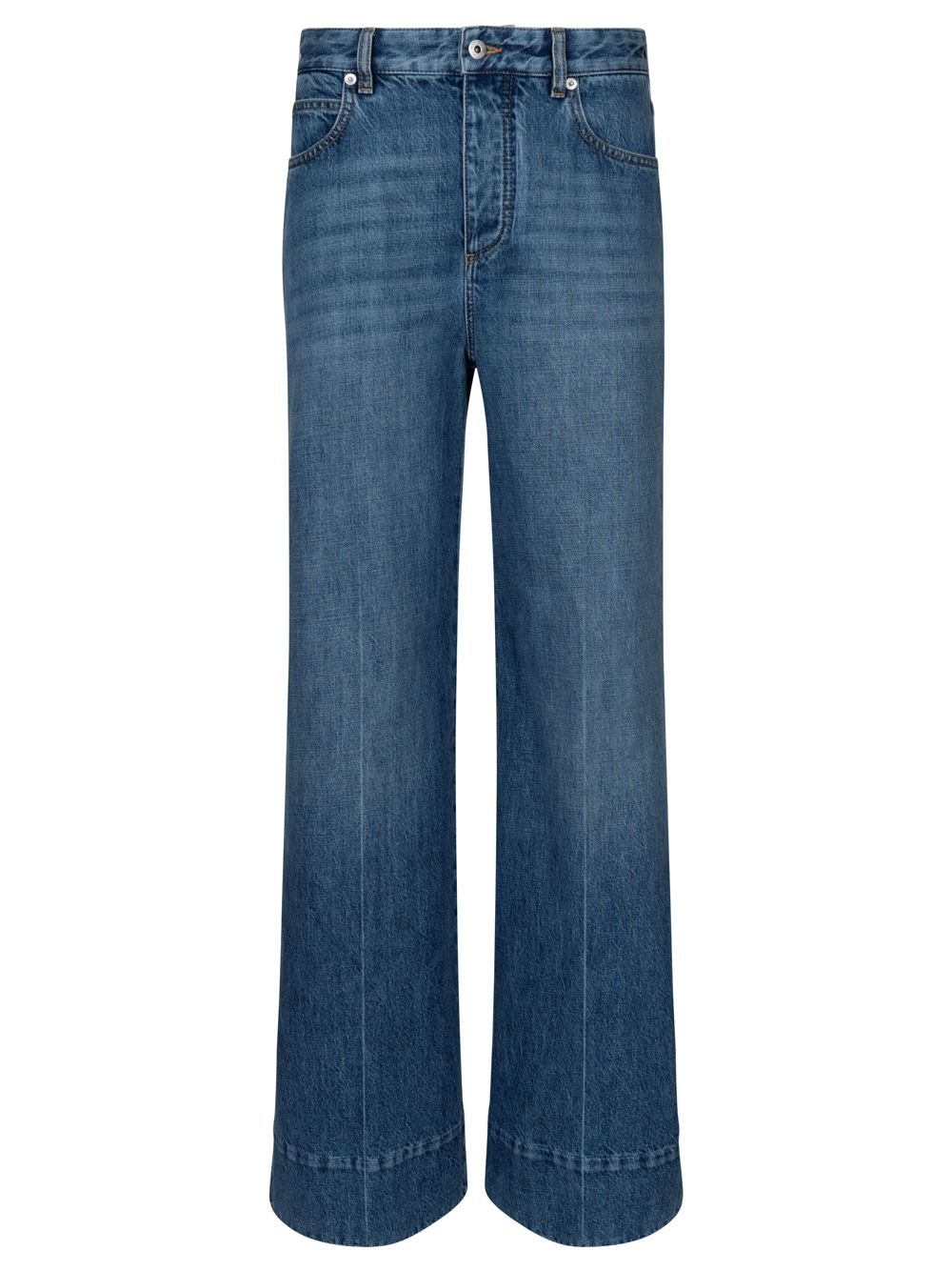 BOTTEGA VENETA Wide-Leg Jeans with Contrast Stitching for Women