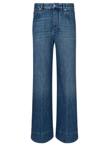 BOTTEGA VENETA Wide-Leg Jeans with Contrast Stitching for Women
