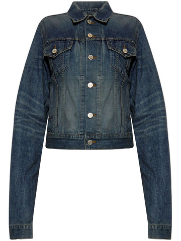 BALENCIAGA Fitted Denim Jacket for Women