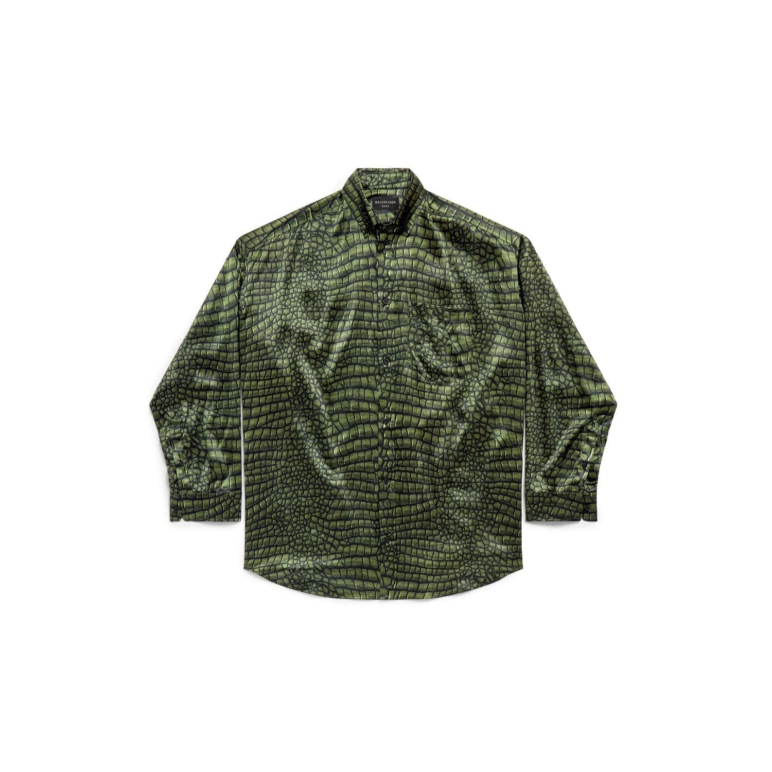 BALENCIAGA Cocoon Printed Silk Shirt
