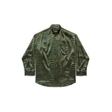 BALENCIAGA Cocoon Printed Silk Shirt