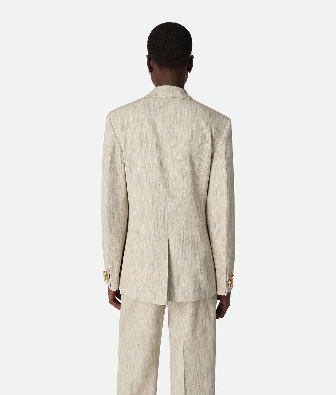 BOTTEGA VENETA Double-Breasted Viscose and Silk Jacket