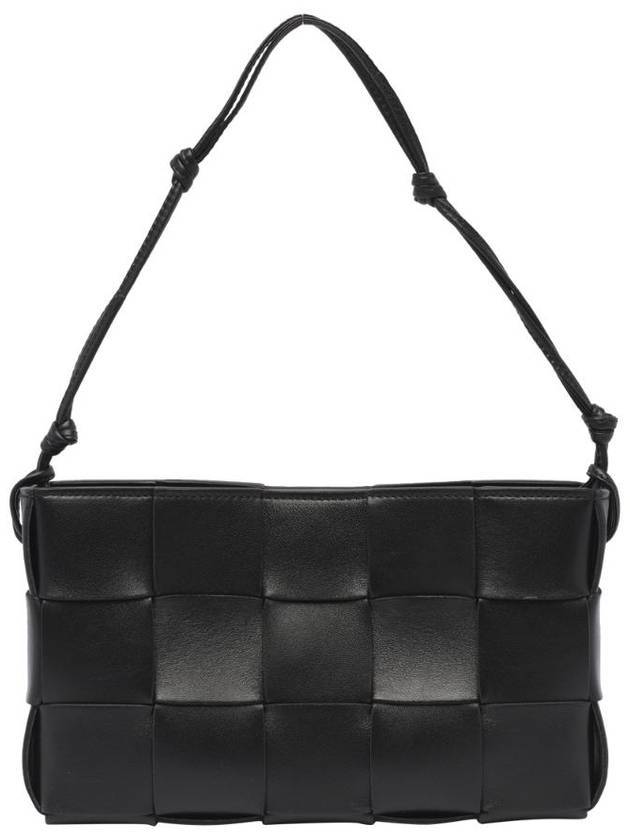 Bottega Veneta Intrecciato Cassette Leather Pouch Shoulder Bag Black