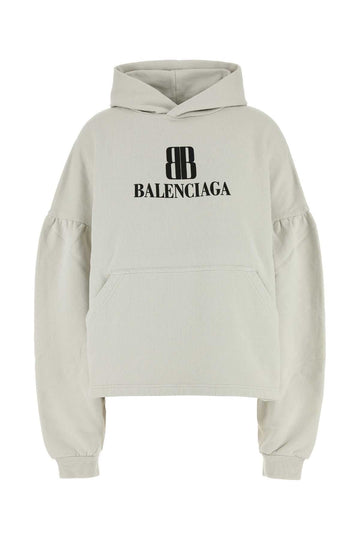 BALENCIAGA Mini Cotton Cropped Hoodie