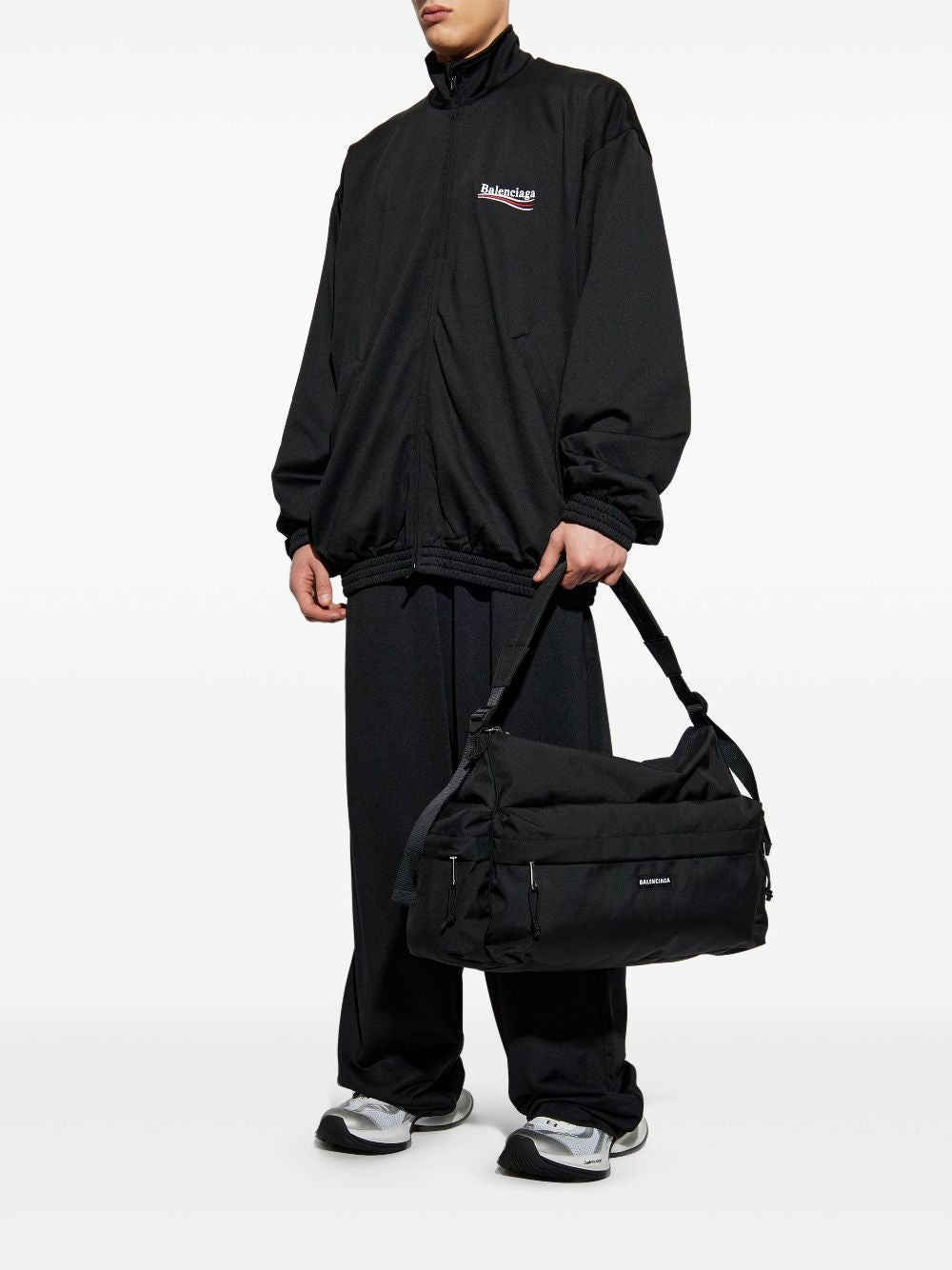 BALENCIAGA Political Campaign Zip Hoodie for Men