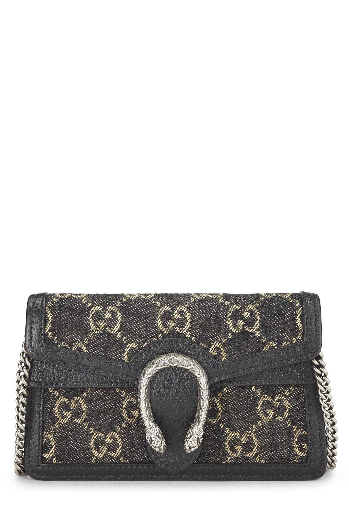 Gucci, Blakck Dionysus Shoulder Bag Super Mini, Black