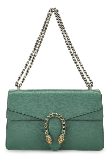 Gucci, Green Leather Dionysus Shoulder Bag Small, Green